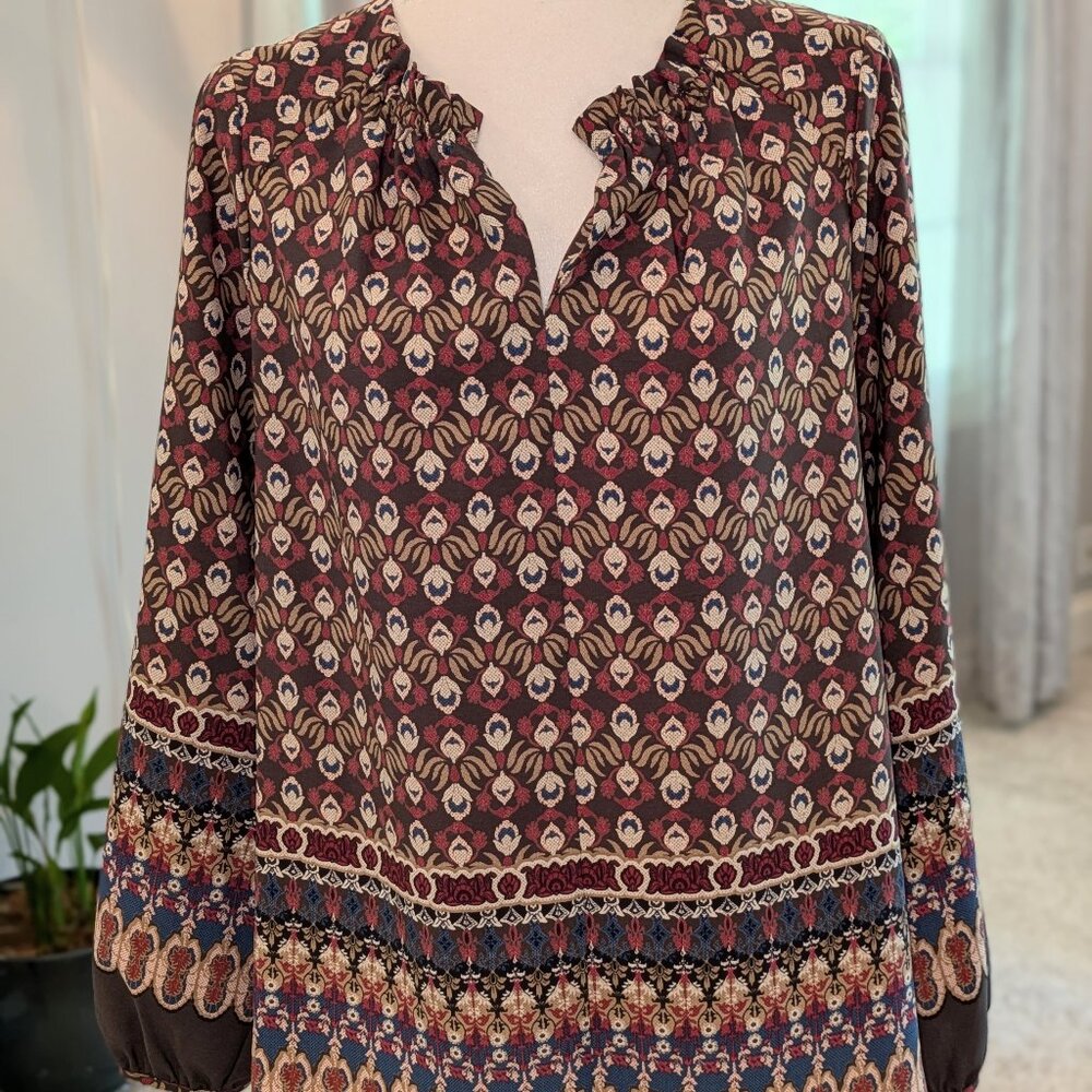 PLEIONE Anthropologie Tunic blouse, Sz M, RARE